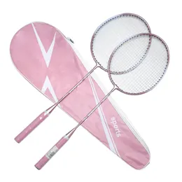 Racket da badminton da 2 pezzi Professionista con set di sacchetti da trasporto set interno Outdoor Sports Accessorio Badminton Equipaggiamento per principianti 240523