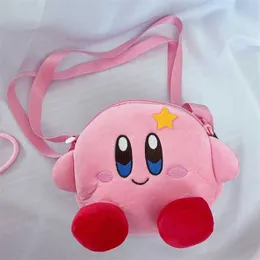 Dolls Kawaii Kirby Plush Toy Star Kirby Messenger Bag Bag Soft Doll Bag fofo para menina Garota de aniversário S2452307