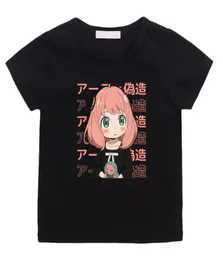 Tshirts Anya Spy X Famiglia Tshirt Kids Cotton Anime Tshirt Graphic Boys Short Short Sums Summer Tops Kawaii per ragazze Cotton T6194552