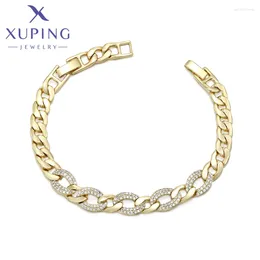 Link braccialetti Xuping Gioielli Arrivo in stile Copper Legato Bracciale a mano in lega di rame per donne con colore oro chiaro x000919517