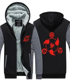 Uchiha sasuke zíper grosso sportswear streetwear moletom moletom capuz com capuz unissex rastrear casaco de casaco de cosplay figurmhes3960129