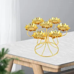Ljushållare Elegant Lotus Stand Ghee Lamp Holder för heminredning och meditation