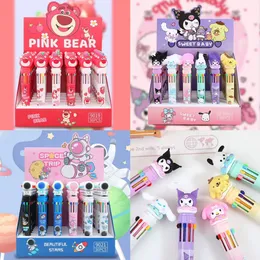 2024 Cartoon coreano Cute PET PET PET PEN MULI COLOR PEN CINETTO GIRL TEN COLORE PEN PEN 36 pezzi/set Student Penna scritta a mano in fabbrica all'ingrosso