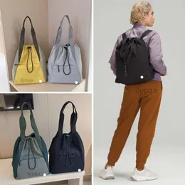 LL Yoga Womens Dual Funkcja Backpack Torebka Sport i torba fitnessowa Bag na ramię z dużą pojemnością plecak