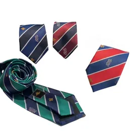 Marka kravat şerit tasarım klasik kravat marka erkekler düğün rahat dar bağlar hediye kutusu ambalaj