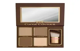 Cocoa Contour Kit Highlighters Palette Naken Color Cosmetics Face Concealer Makeup Chocolate Eyeshadow With Contour Buki Brush7940642
