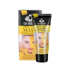 Custom 60G Kollagen Schalen-Off Gesichtsmaske Privatkennzeichnung Natural Organic Korean Blackhead Entfernung 24k Goldschale aus der Maske