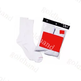 Saf Pamuklu Erkek Socks Designer Sport Socks Street Long Socks Mektup Basılı Çoraplar 1 Paket /2 Çift