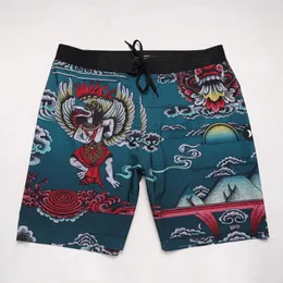 pantaloncini da spiaggia maschile in stile est pantaloncini per surf laser a secco veloce a 4 vie a 4way shorts con tasca con cerniera L54 240523