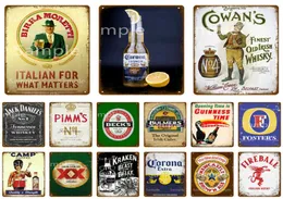 Kraken Beer Whisky Vintage Metallschild Zinnschild Dekorative Plaque Pub Bar Club Mann Cave Dekor Poster Wanddekoration1250691