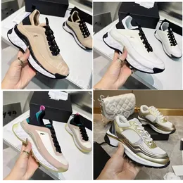chanells channel cclies Chanelliness Designer Running Shoes Chaussures Brand Sneakers Womens 2024 Laceup Casual Shoes Classic Trainer Sdfsf Fabric Suede Effect C