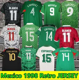 Retro Classic Mexico Soccer Jerseys 1970 1985 1986 1994 1995 1996 1997 1998 1999 2006 2010 2014 Borgetti Hernandez Campos Blanco H.Sanchez R.Marquez Football Shirt XXL