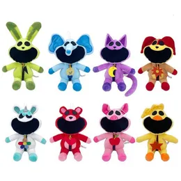 Wholesale 20cm cute Smiling Critters purple Cat plush toys children's games playmates holiday gifts bedroom decoration claw machine prizes kid birthday gift doll