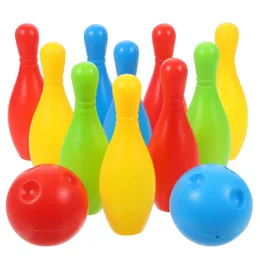 Barn bowling set och spel bärbar bordsfamilj boll för barn 240515