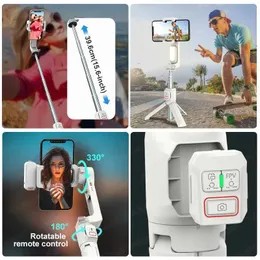 Selfie Monopoden Axnen A10 Handheld Gimbal Smartphone Stabilisator mit gefüllter Lichtausdehnungsstange für iPhone Samsungs Fernbedienung Pho verwendet