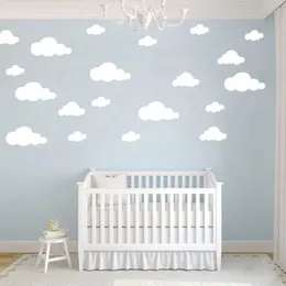 Nordic Cloud Wall Sticker PVC Removable Childrens Room Baby Kindergarten Ceiling Decoration Posters Household Decor Wallpaper 240522
