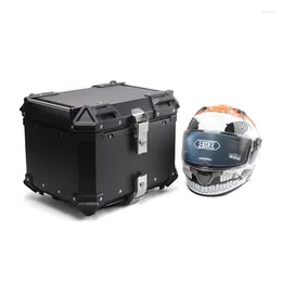 Motorcycle Helmets 45L Alloy Aluminum Top Box Topbox Caja De Aluminio Para Moto Metal Trunk Tail Boxes