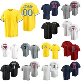 남자 여자 아이 야구 11 Rafael Devers Jerseys 10 Trevor Story 30 Rob Refsnyder 3 Reese McGuire 29 Bobby Dalbec 12 Connor Wong 50 Kutter Crawford Tanner Houck Hongwa