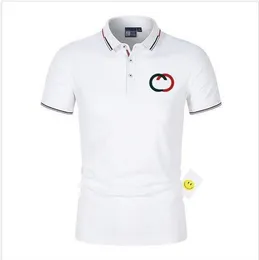 Designer Gucui Polo Shirt maschile maschile per polo per le camicie di lusso Italia uomo vestiti a manica corta Maglietta da uomo casual Mens