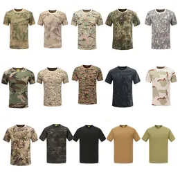 Taktische Schießt-T-Shirt-Schlachtkleid Uniform Bdu Armee Kampfkleidung Kleidung Baumwolle Tarnung Outdoor Waldjagd T-Shirt NO05-104 EAQKB