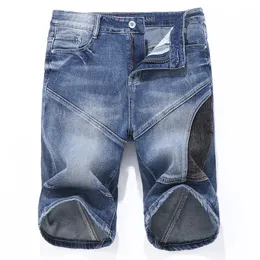Designer Denim Shorts Męskie dżinsy proste dziura swobodny letni klub nocny w stylu krótkometrażowym Blue Women's Shorts Style