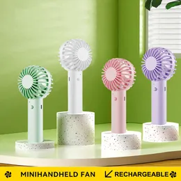 Tragbare Handheld -Lüfter Mini Bubble Pocket Fan 3 Geschwindigkeiten USB wiederaufladbare Kühlfans für Student Outdoor Travel Office