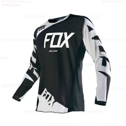 T-shirt maschile 2024 uomini in bicicletta per motocross a secco rapido Downhil Mountain Bike DH Shirt MX Abbigliamento motociclistico ropa per ragazzi mtb nqc9