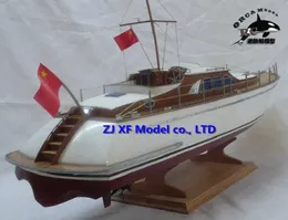 Modellset Nidale Modell European Classic Yacht Holzmodell Niederländische Hochgeschwindigkeits-Runabout-Modell Kit Simulation Operation S2452399