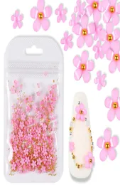 2Gbag 3D Pink Flower Art Art Biżuteria Mieszana stalowa piłka do profesjonalnych akcesoriów DIY Manicure Design7531793