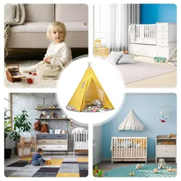 للأطفال المحمولة Tipee Teepee House Idour Playhouse Tents Tents Playable Play Play Play Camping Tent