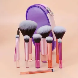 Makeup Brushes 10 mini Makeup Brush Set Powder Eye Shadow Foundation Make-Up Powder Blusher Mixer Concealer Cosmetic Tools Professional levererar Q240522