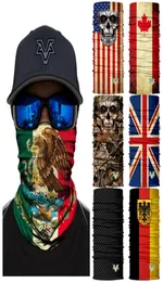 66 Styles México Flag National Skull Flull 3D Magic Headscarf Riding Chapear Collar Sunsn Fishing Camouflage Mask ZZA8914141220