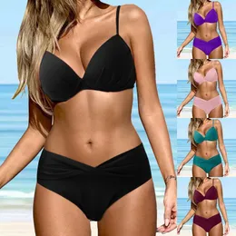 Kobiety stroju kąpielowego 2024 Seksowny strój kąpielowy Bikini Bikini Bikini z krótkimi spódniczką pływacką dla dziewcząt