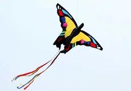 Akcesoria latawców Nowe, duże kolorowe motyle latawcze dla dzieci i dorosłych z sznurkiem i rączką dobrego latania