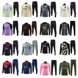 23 24 Paris Man Tracksuits Training Chandal 2023 2024 Futbol Soccer Football Men Psges Mbappe Kit Survlement Foot Tuta Jacket