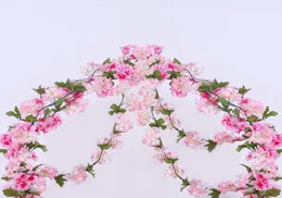 Luyue 233cm künstliche Kirschblüten Blumenreben Party Lieferungen Girland