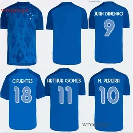 2024 2025 Cruzeiro EC Soccer Jerseys Home Gilberto M.Vital Jussa Hado Wesley Bruno R Nikao 24 25 fotbollsmän och barnskjorta Cifuentes Arthur Gomes M.Pereira