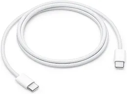 60 Вт USB-C Woven Barge Cable 1 M C C. Cable Cable C Кабель C Кабель быстрого зарядки для iPhone 15 Pro Max Samsung S24 S23 Ultra MacBook iPad Pro Air