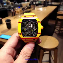 Дизайнерские RM запястья Watch RM27-03 Активные турбильонные бочки в форме часов Мужские черные технологии Водонепроницаемы