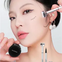 Dezone Maquillage Professionnle Eyelash Seal Eyeliner Pen 방수 및 땀 방지 아이 라이너 2 in 1 240523