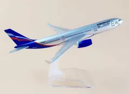 Flugzeugmodle -Legierung Metall Airflot Russische Fluggesellschaften Airbus A330 Airways Modellflugzeug mit Stand Flugzeug Kinderspielzeuggeschenk S2452355