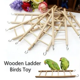 Wooden Ladder Swing Scratcher Climbing Hamsters Parrot Toys Pet Supplies 240515