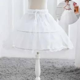 Röcke Röcke weiße Petticoat Childrens und Mädchen Sommerrock Petticoat 3 Hoops Prinzessin Hochzeitszubehör Unterrock Girls WX5.217524