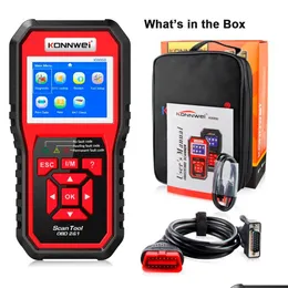 Code -Readers Scan -Tools 2021 Konnwei KW850 FL -Funktion OBD2 ODB2 Scanner OBDII Diagnose Car Diagnose OBD Engine Reader Dolpe Liefern OTV1Q