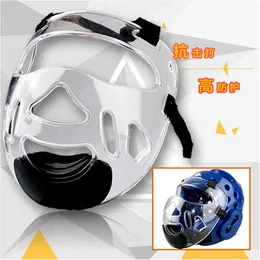 Capacete de karatê barato Taekwondo capacete máscara de face máscara de face fiess para crianças Protetor de nariz adulto L2405