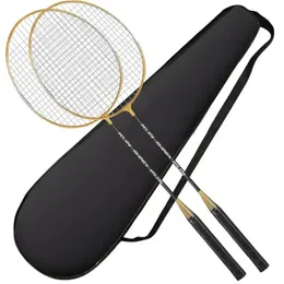 Badminton Racket Set für Männer und Frauen Single und Double Racket Ultra-Licht und langlebige Erwachsene und Studenten 240523