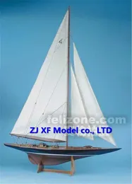 Model Set Nidale Model Seviye 1/80 Endeavor Sailing Ahşap Model 1934 ABD Kupası Yelken Yarışması S2452399