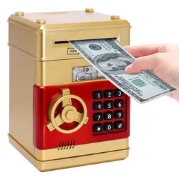Regalo per bambini Electronic Password Money Box Coins Cash Saving Money Box Counter Codice Lock Bank Mini Safe 240522