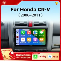 Rádio de DVD de carro para Honda CR-V 3 RE CRV 2007-2011 CarPlay Android Auto Qualcomm Car estéreo Multimedia Player 4G WiFi DSP 48EQ