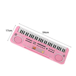 Keyboards Piano Baby Music Sound Toys Portable music piano 61 key electronic numeric keyboard with microphone toy suitable for beginners and children WX5.21